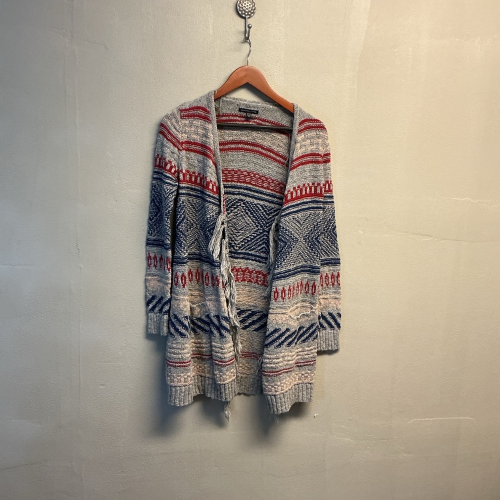 American Eagle Outfitters Multicolor Patterned Cardigan 0160